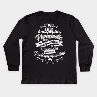 Black adder dictionary Kids Long Sleeve T-Shirt